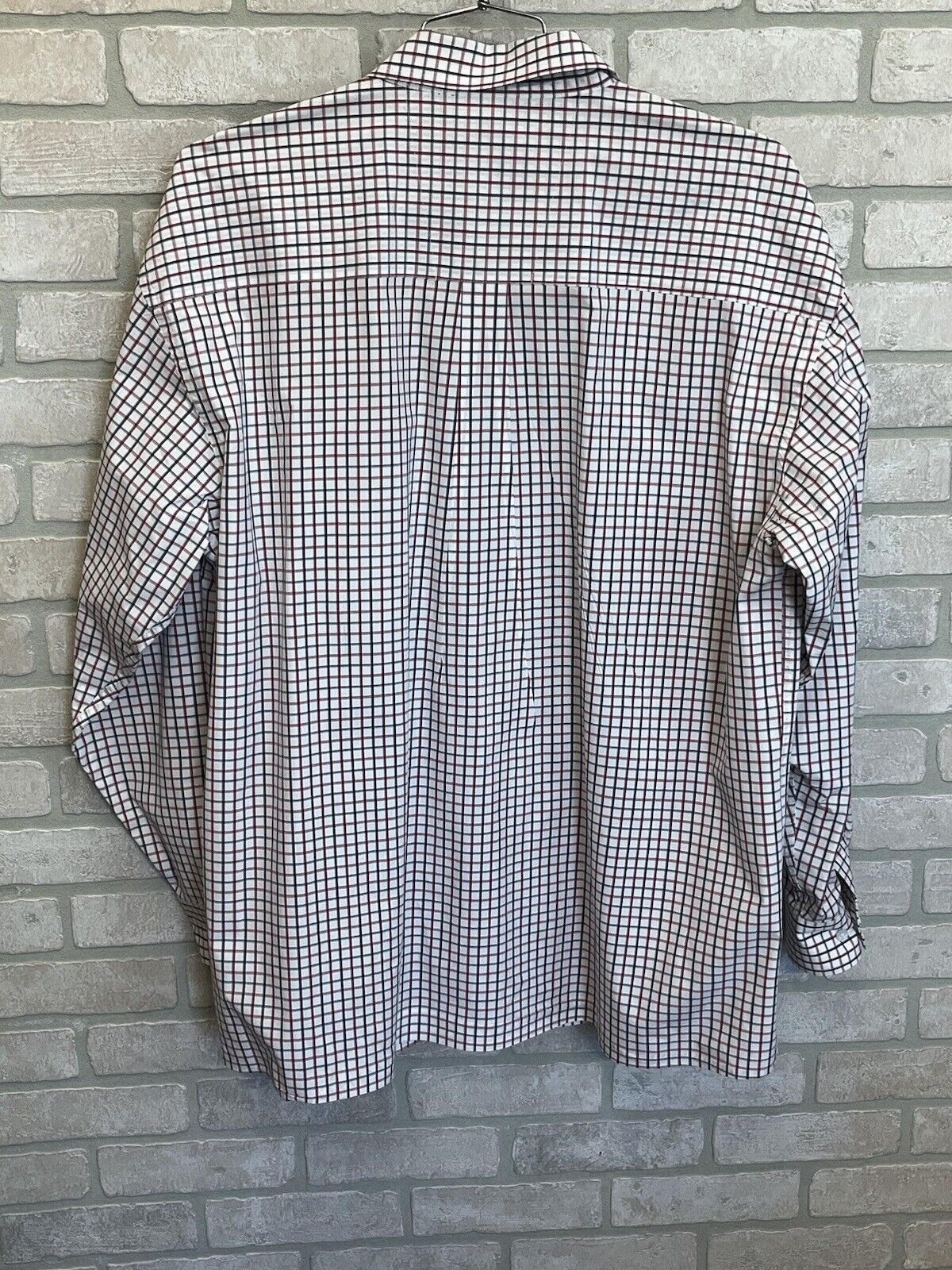 Wrangler George Strait Shirt Men 2XL XXL Black Check Long Sleeve Button Western