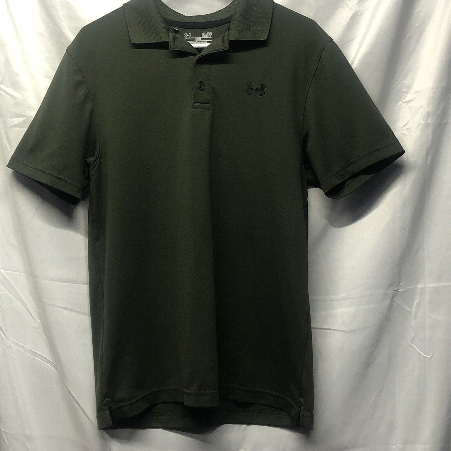 Under Armour Heat Gear Men's Polo Shirt SizeSM/PP Dark Green Short Sleeve Golf