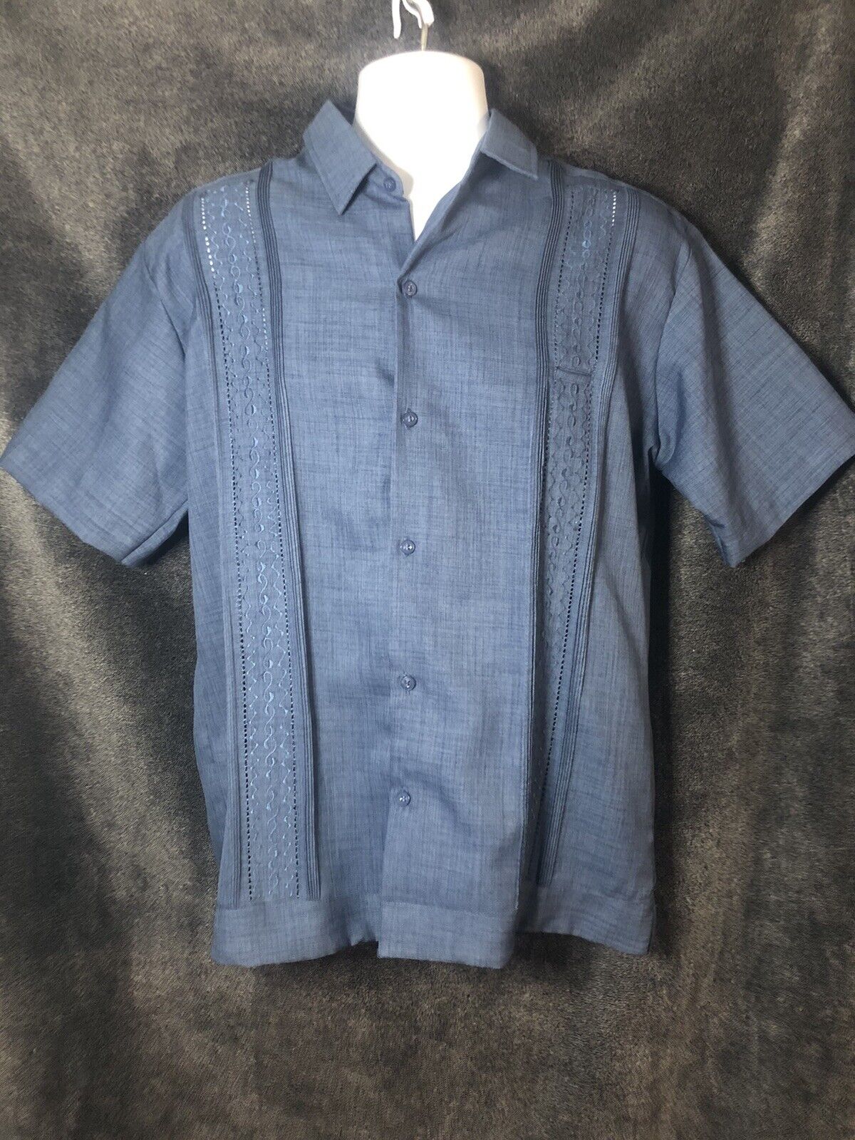 Yucatán Button up casual dress up shirt blue Men size 40 medium