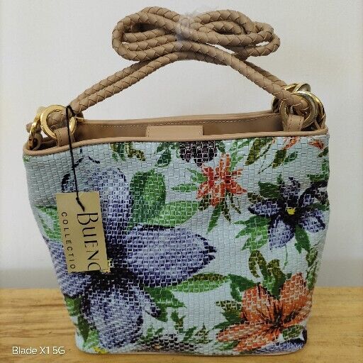 Bueno Multi Color Tropical Floral Purse Handbag NWT