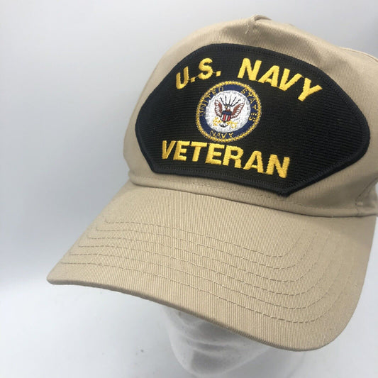 US Navy Veteran adjustable beige Cap Hat Trucker Hat  by OTTO