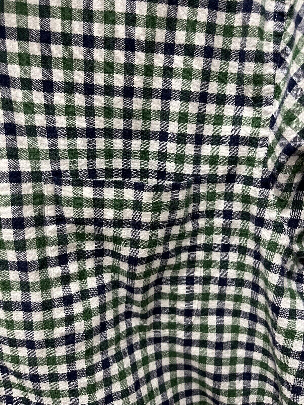 Saddlebred Button Down Short Sleeve Shirt  Men’s Size XL Classic Fit Check Plaid