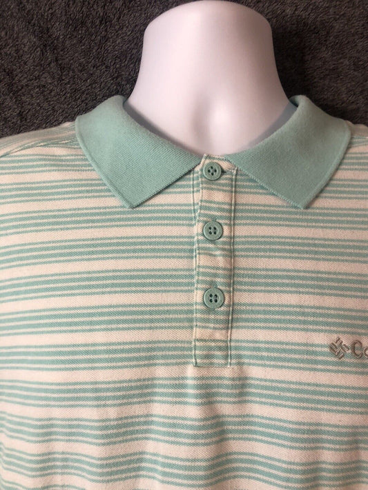 Columbia Mens Short Sleeve Button Up Polo Shirt Size XL/TG Sportswear company