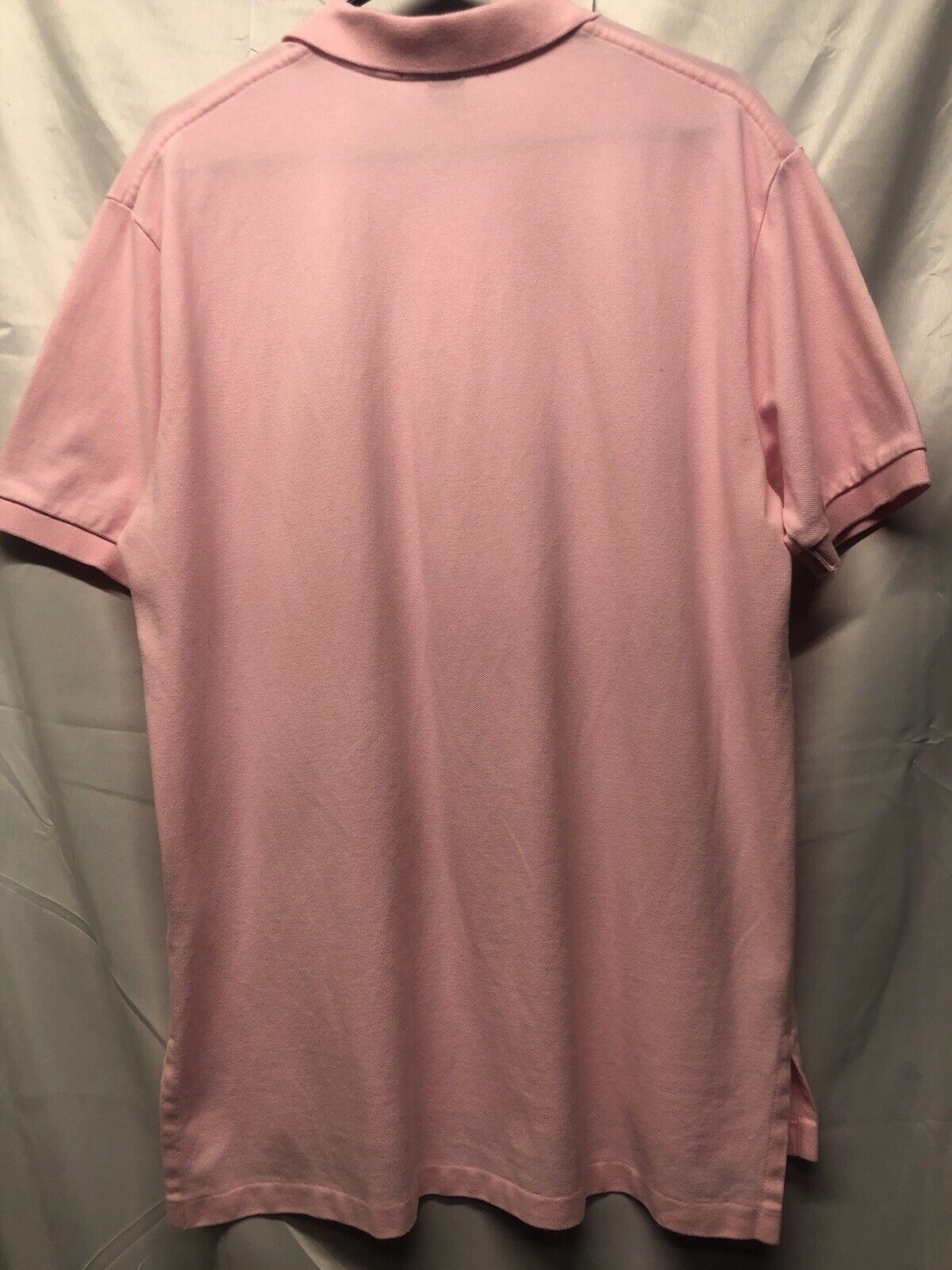 POLO RALPH LAUREN Classic Fit Solid Pink Short Sleeve Polo Shirt Size L