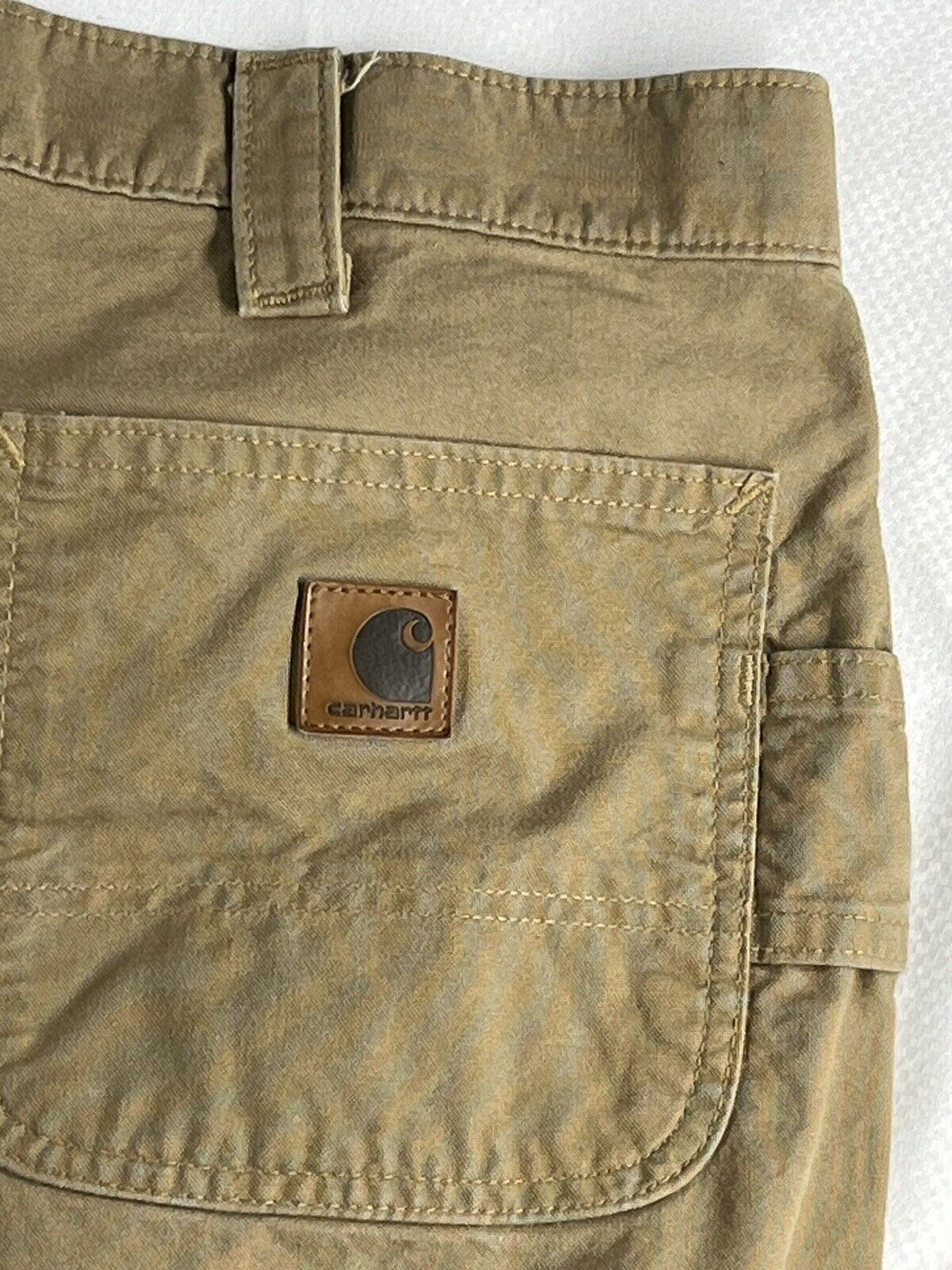 Carhartt Carpenter Pants Men's 46x30 Khaki Straight B324 DKH Relaxed P3M