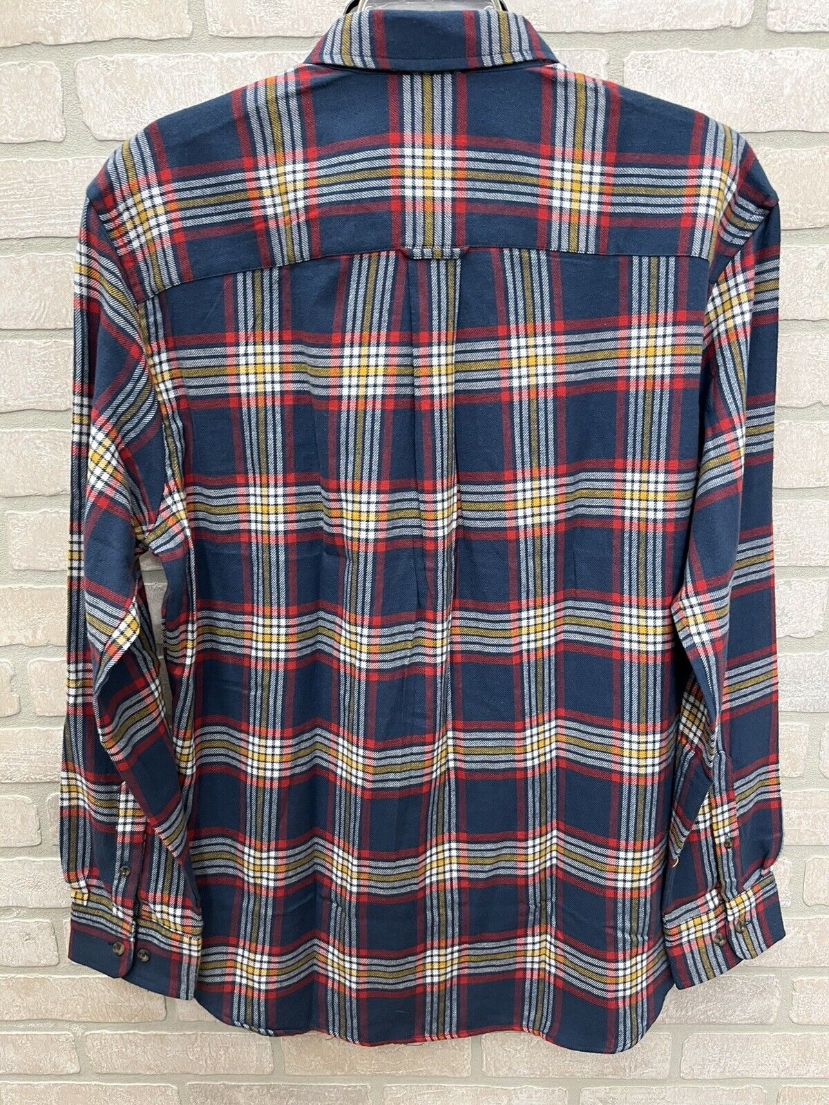 Saddlebred Plaid Shirt Men’s Size L Classic Fit Long Sleeve  Flannel 100% Cotton