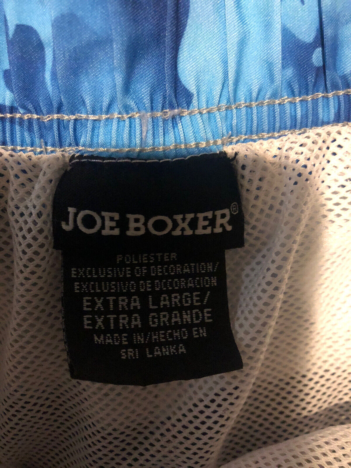 Joe Boxer Swim Trunks Size Men's XL Waist 40-42* Drawstring Fly Pocket Shorts