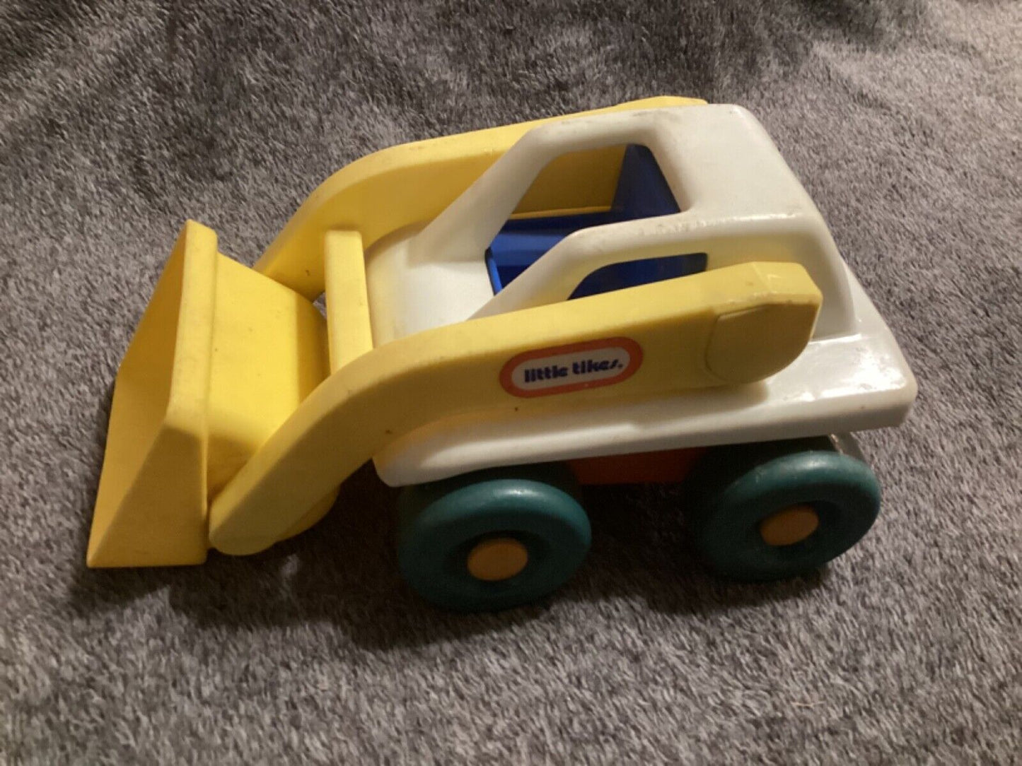 vintage little tikes front end loader construction truck toy Made In America