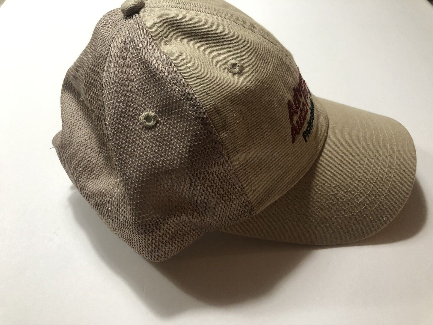 AutoZone cap hat adjustable tan in color Light brown or tan Robertson marketing