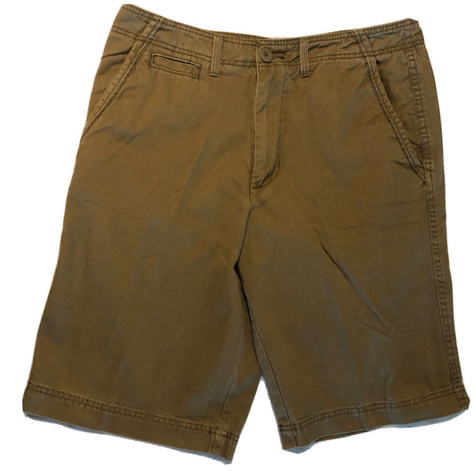 OP Ocean Pacific Cargo Shorts Mens 34 Khaki Zip Pocket Hiking Skateboarding