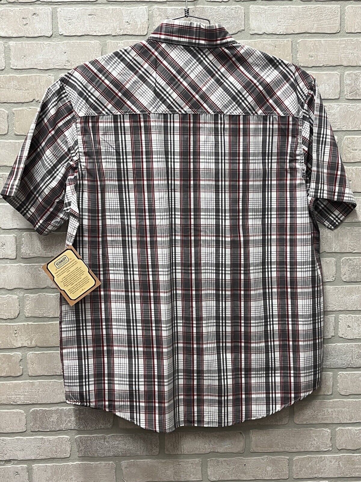 CE Shmidt Workwear Stripe Shirt Size L Short Sleeve air quality