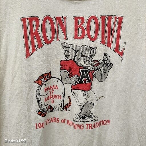 Vintage Single Stitch T-shirt Alabama 1992 National Championship Football USA XL