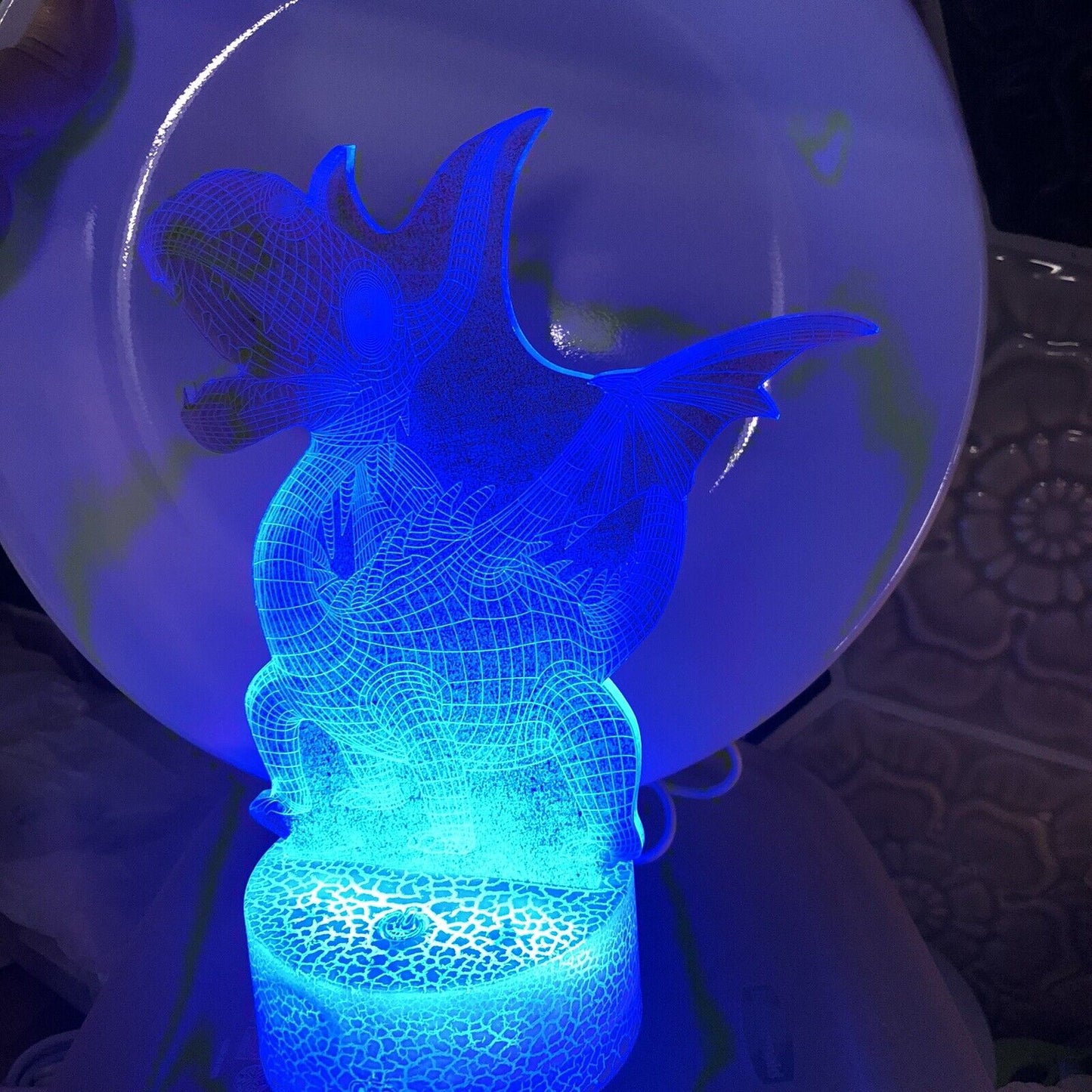 Dinosaur Toys, 3D Night Light 16 Colors Changing Night Lights for Kids OUFULA