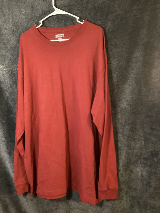 Duluth Trading Co Mens T Shirt ￼red Longtail Relaxed Fit Long Sleeves Size XL