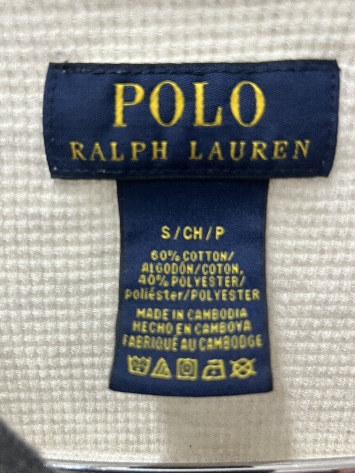 POLO Ralph Lauren Shirt Men’s Size Small Long Sleeve Thermal Pull Over