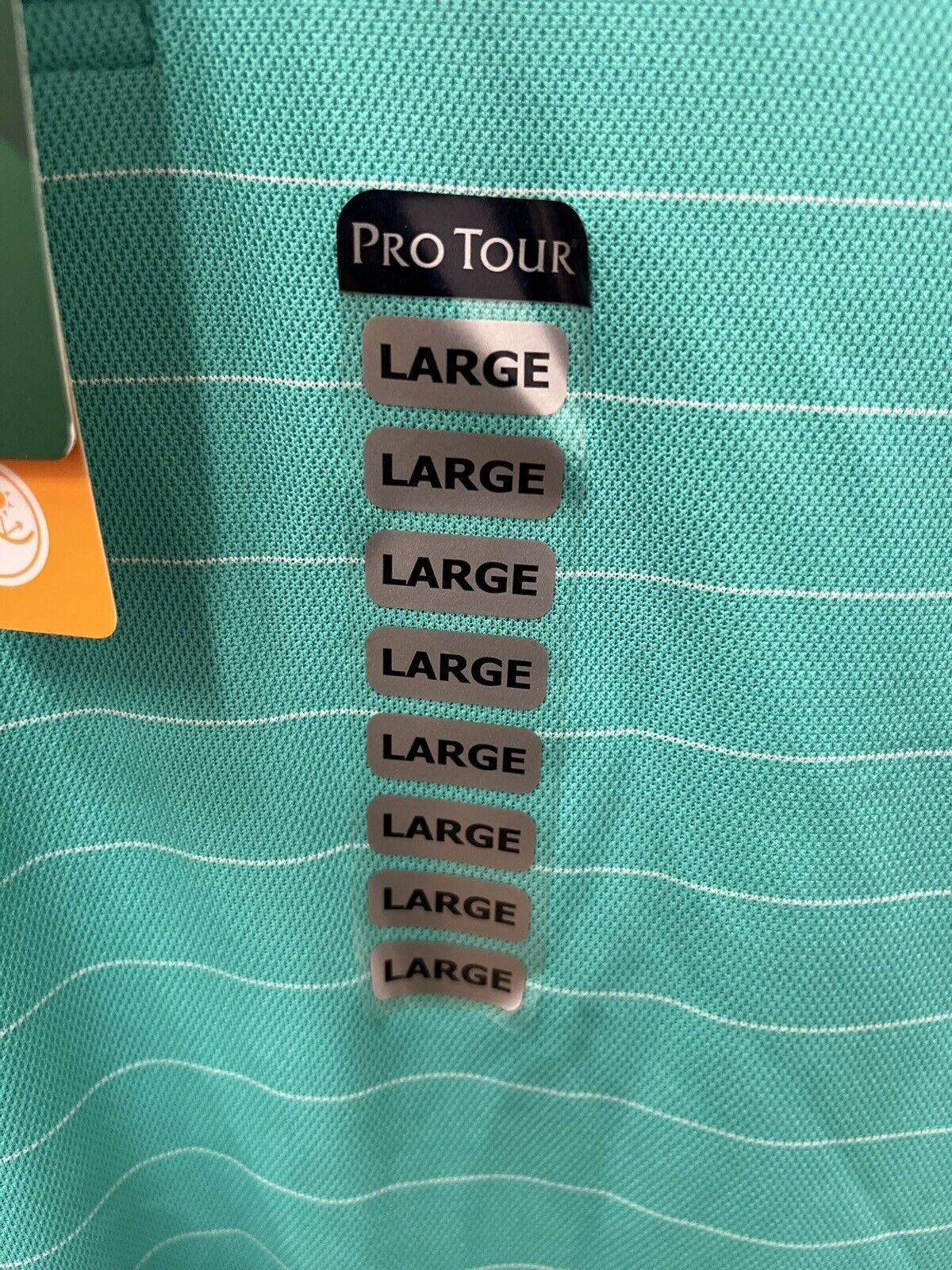 Polo Shirt Pro Tour Cool Play Golf Moisture Wicking Size L Pool Green