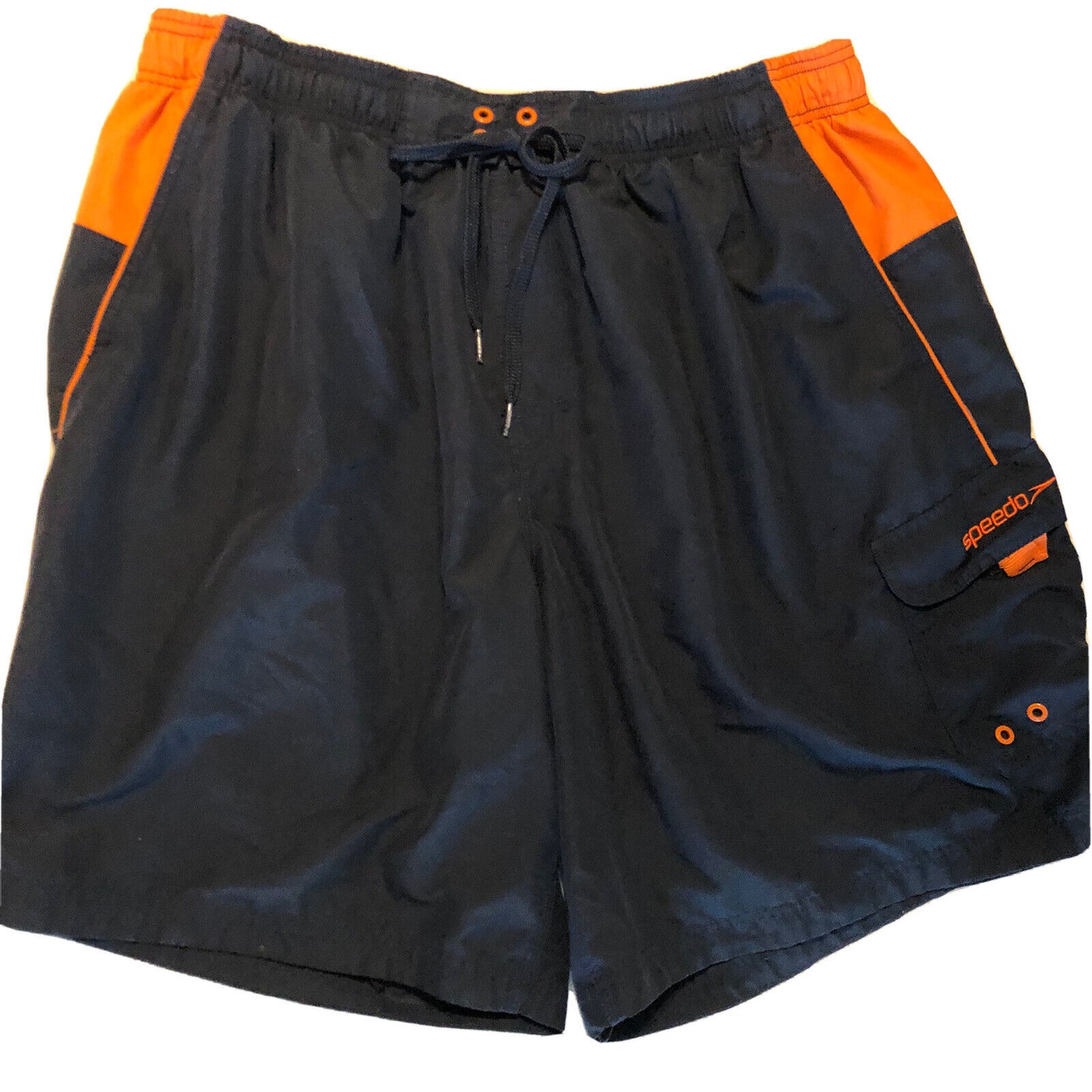 Speedo Men's Shorts Swim Trunks Blue and orange ￼Size XXL Drawstring￼