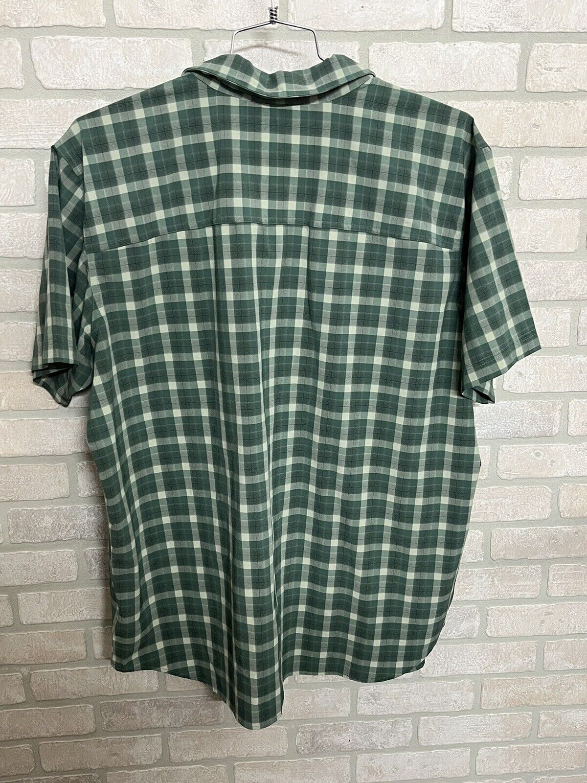 Columbia Mens Shirt Size XXL Green Silver ridge multi plaid omni shade