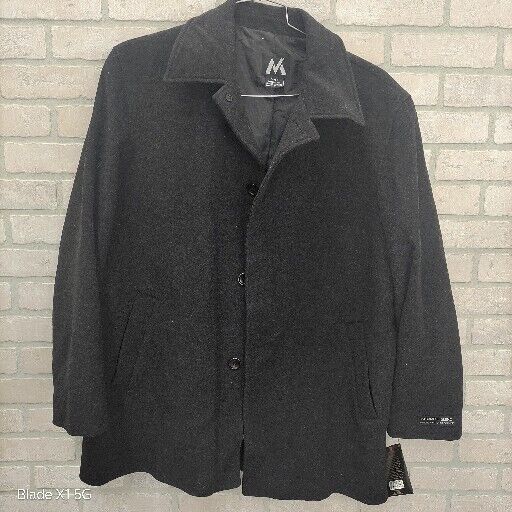 Wool Cashmere Blend Overcoat Coat Jacket NEW Women's XL Black