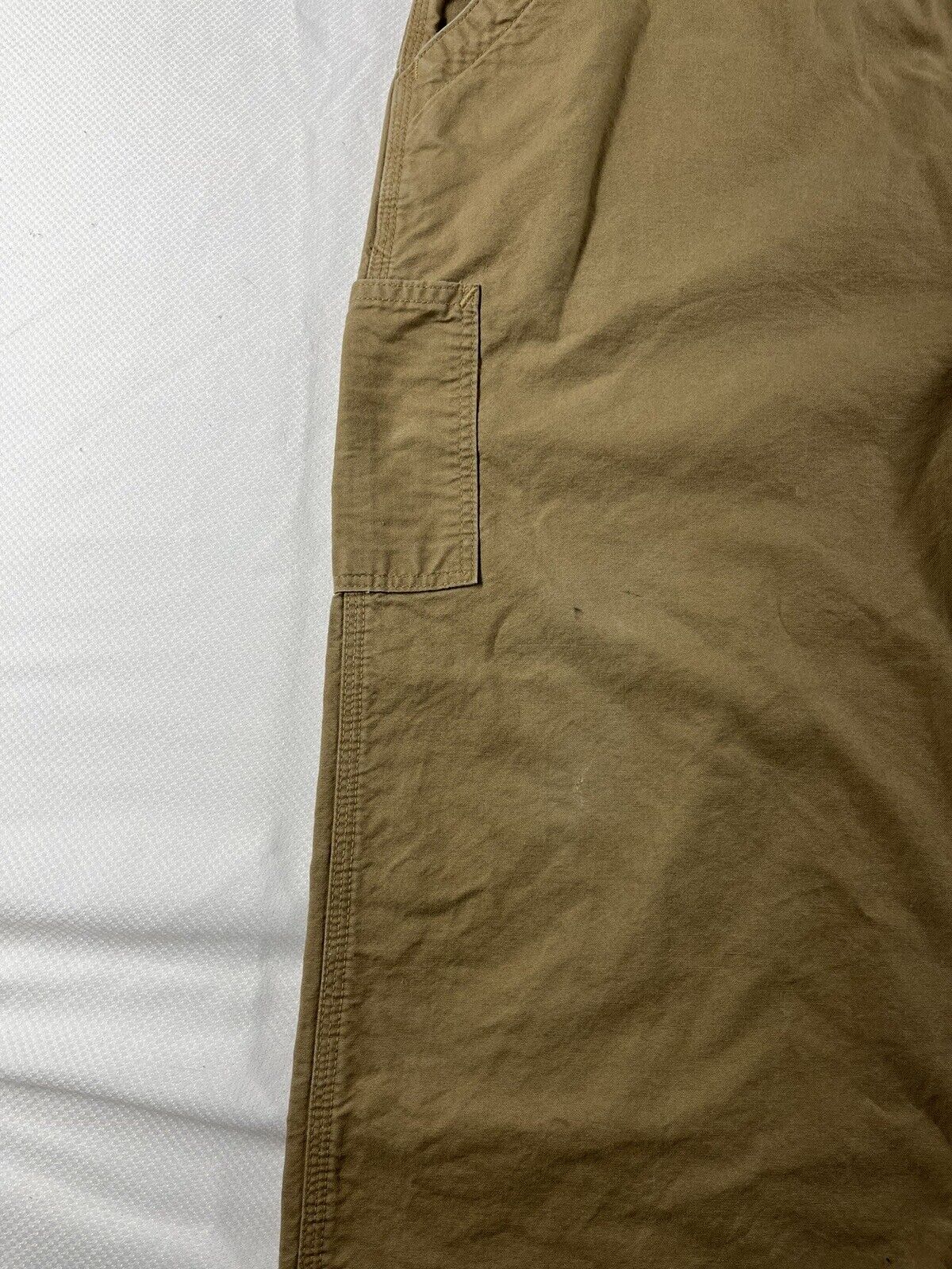 Carhartt Carpenter Pants Men's 46x30 Khaki Straight B324 DKH Relaxed P3M