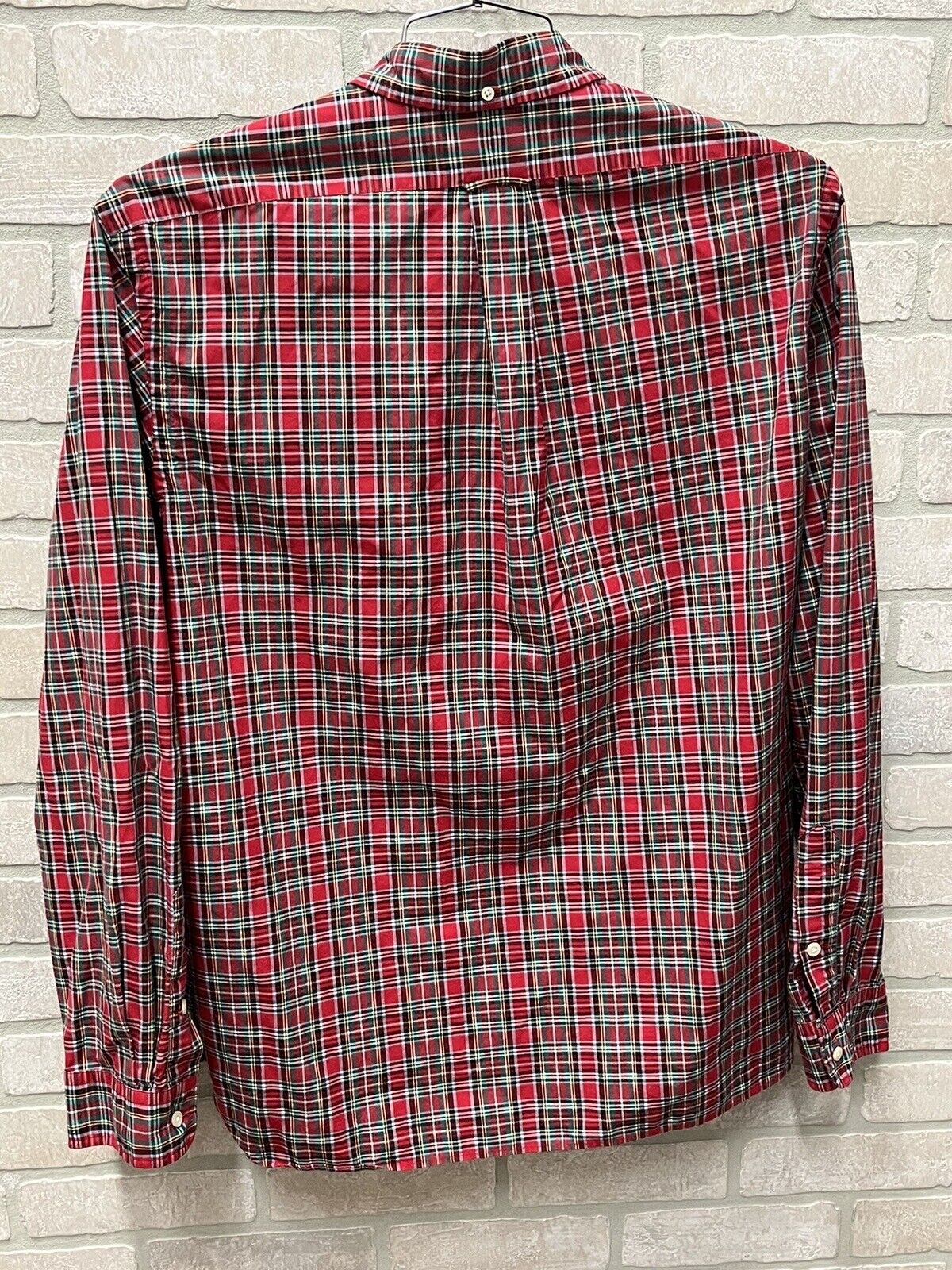 Ralph Lauren Shirt Mens Size XL Long Sleeve Button Front Red Plaid