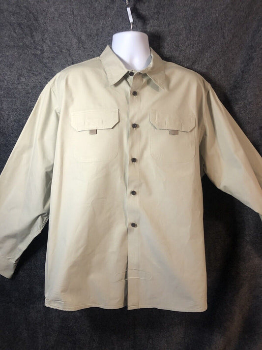 Wrangler- mens Long sleeve button up shirt  premium Quality ￼￼￼2XL  RN#130273