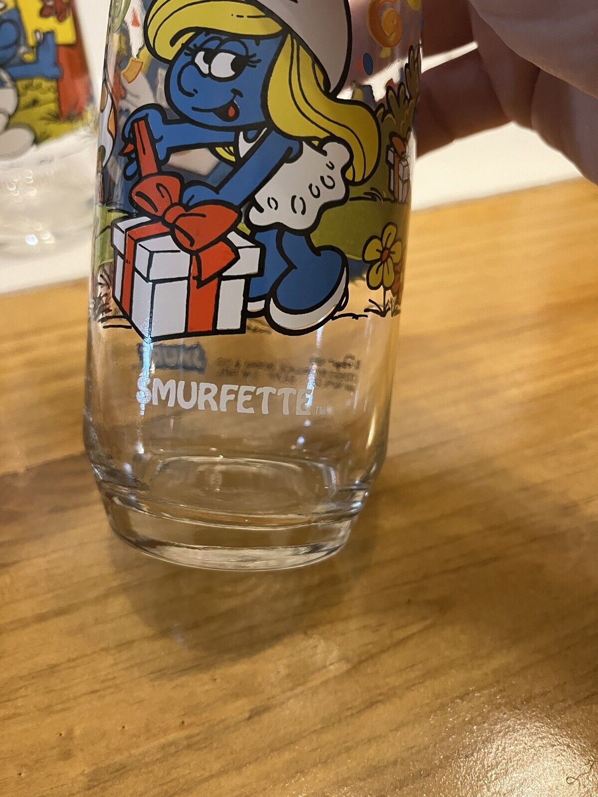 Vintage Hardee's Peyo Smurf Glasses 1982/1983 Wallace Berry Lot Of 5