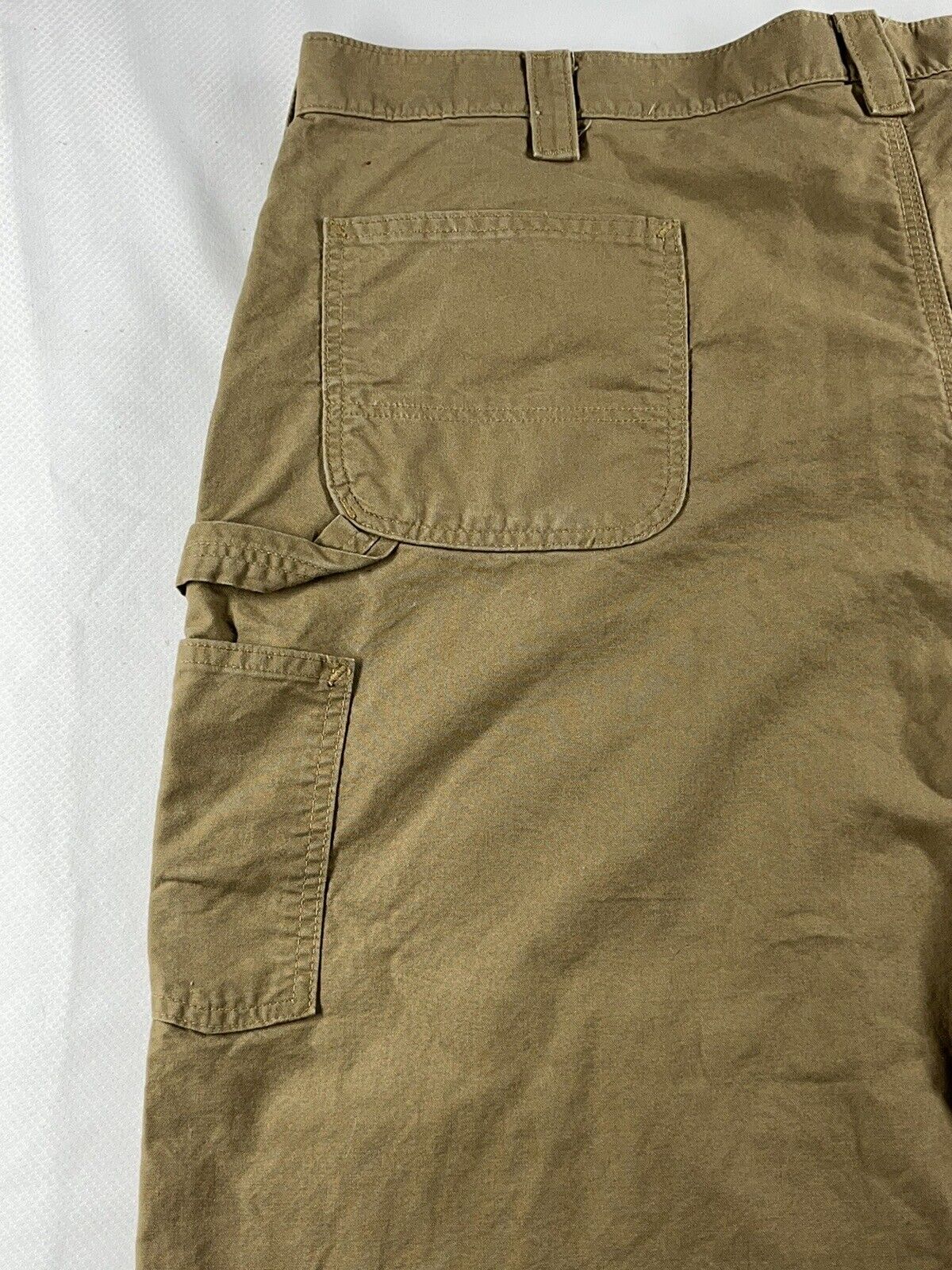 Carhartt Carpenter Pants Men's 46x30 Khaki Straight B324 DKH Relaxed P3M