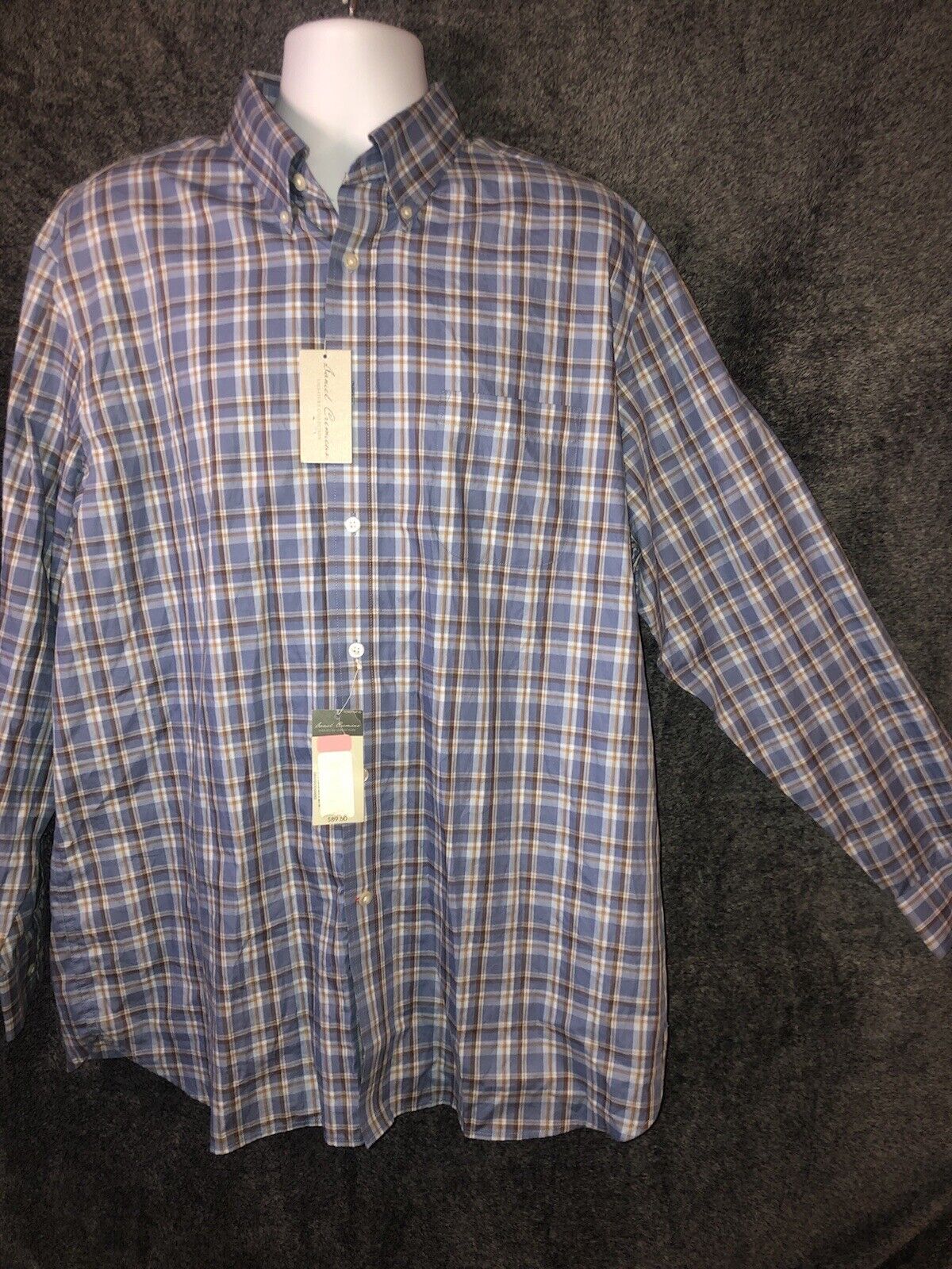 Daniel Cremieux Signature size XL Shirt plaid Long Sleeve button up