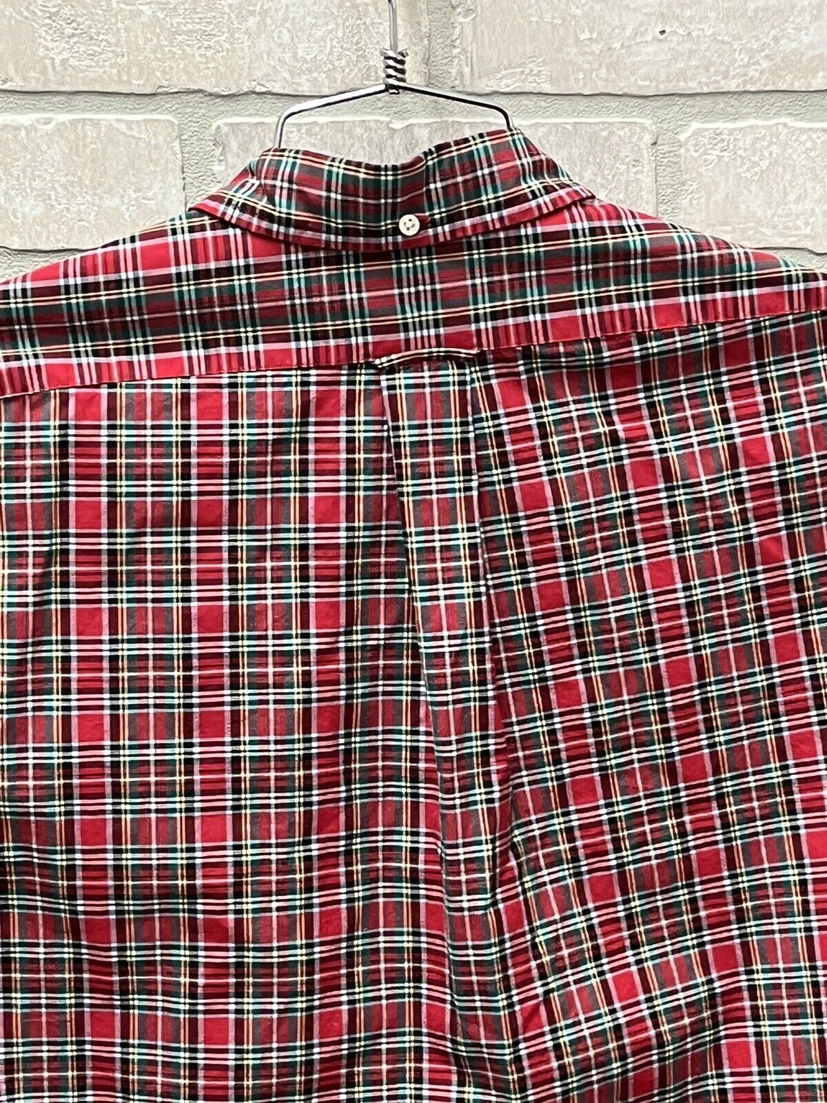 Ralph Lauren Shirt Mens Size XL Long Sleeve Button Front Red Plaid