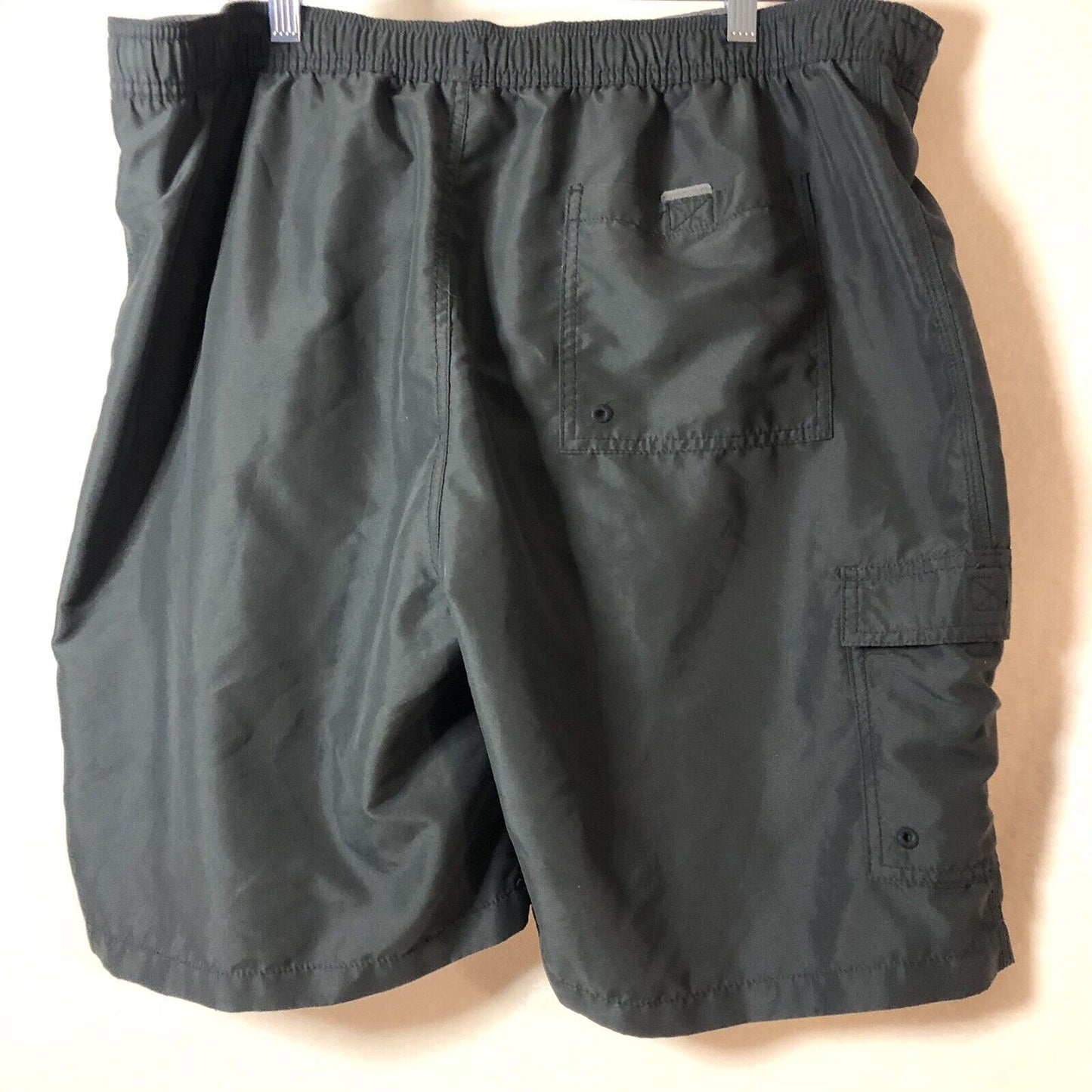 Merona Short Mens XL Gray ￼Pocket Casual Swimming trunks basketball shorts￼