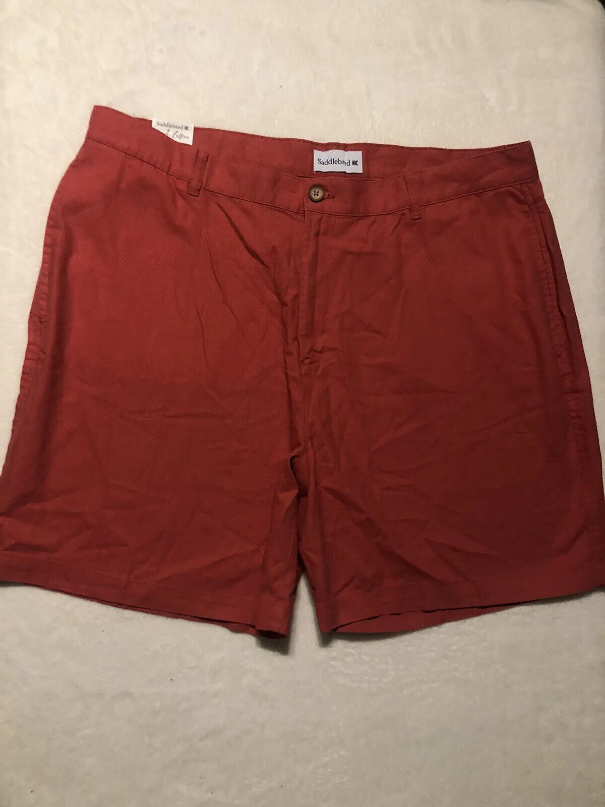 SADDLEBRED SHORTS SIZE 40W COMFORT FLEX MEN INSEAM 7” FLAT FRONT SHORTS. NWT