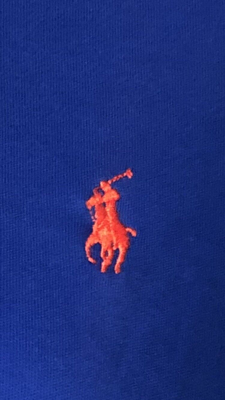 Polo Ralph Lauren mens M Polo shirt great condition short sleeve blue cotton