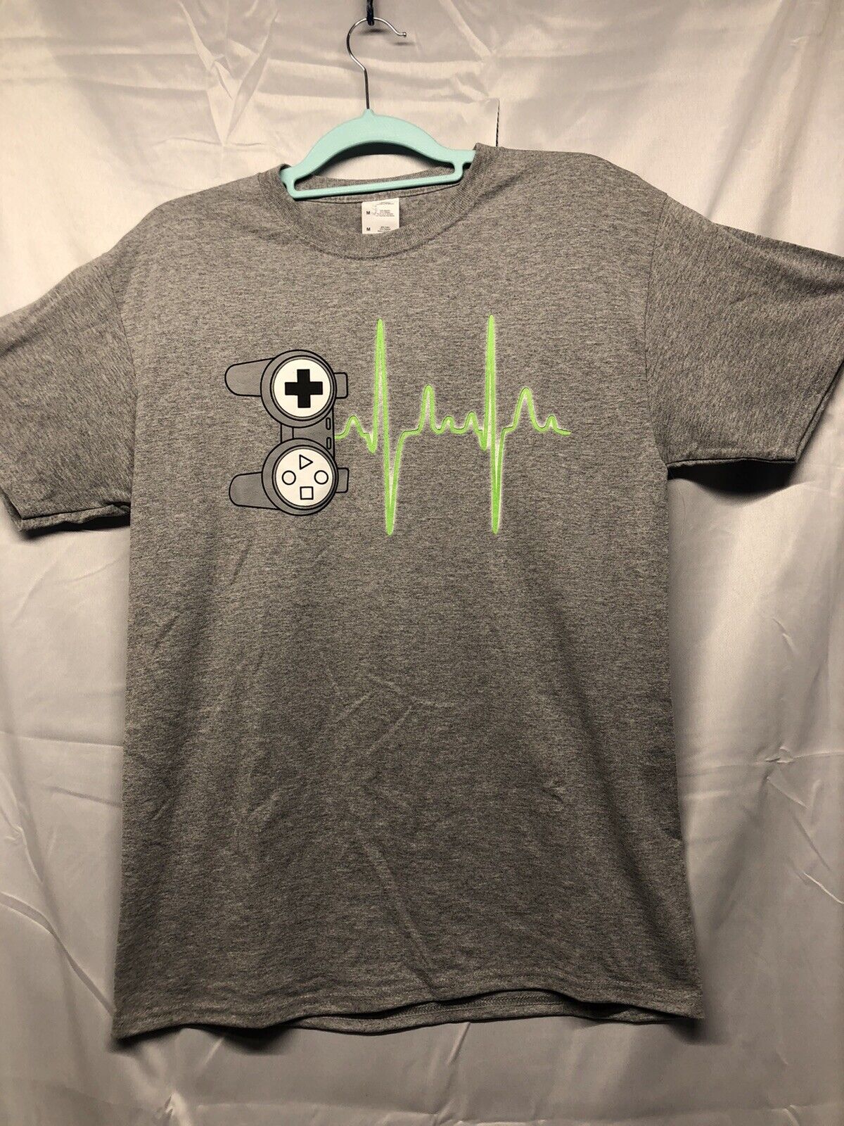 Medium Gray T-shirt with Game controller logo Men's