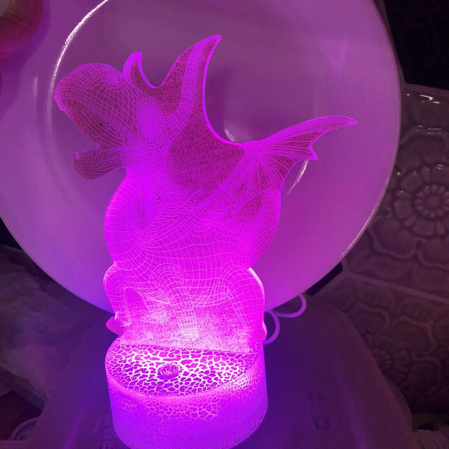 Dinosaur Toys, 3D Night Light 16 Colors Changing Night Lights for Kids OUFULA