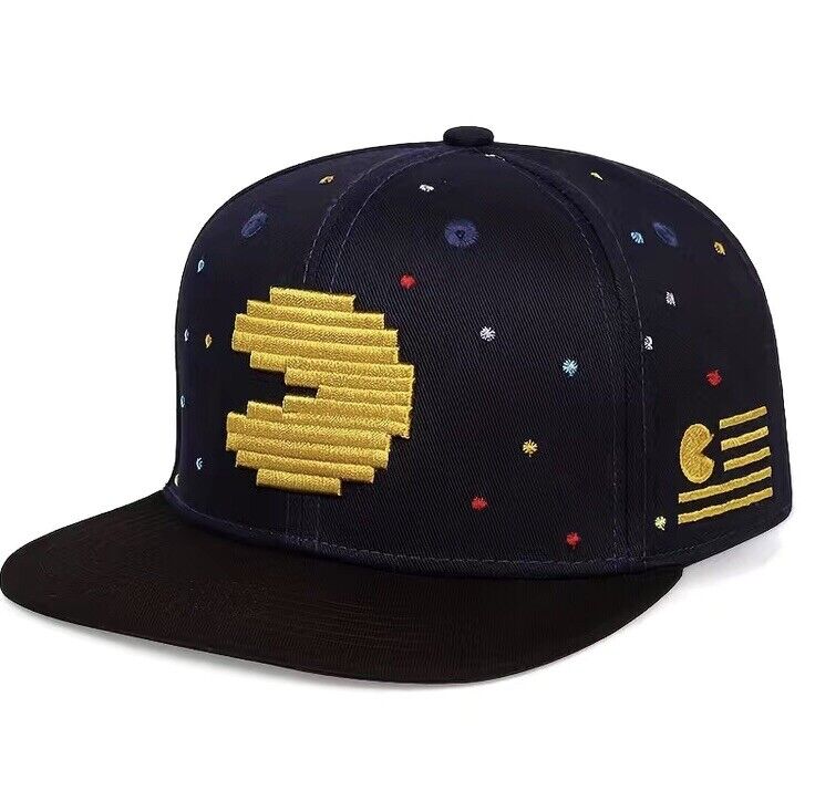 PAC-MAN Baseball Snapback Outdoor Cap Hip Hop Hat Adult Headwear New ship US