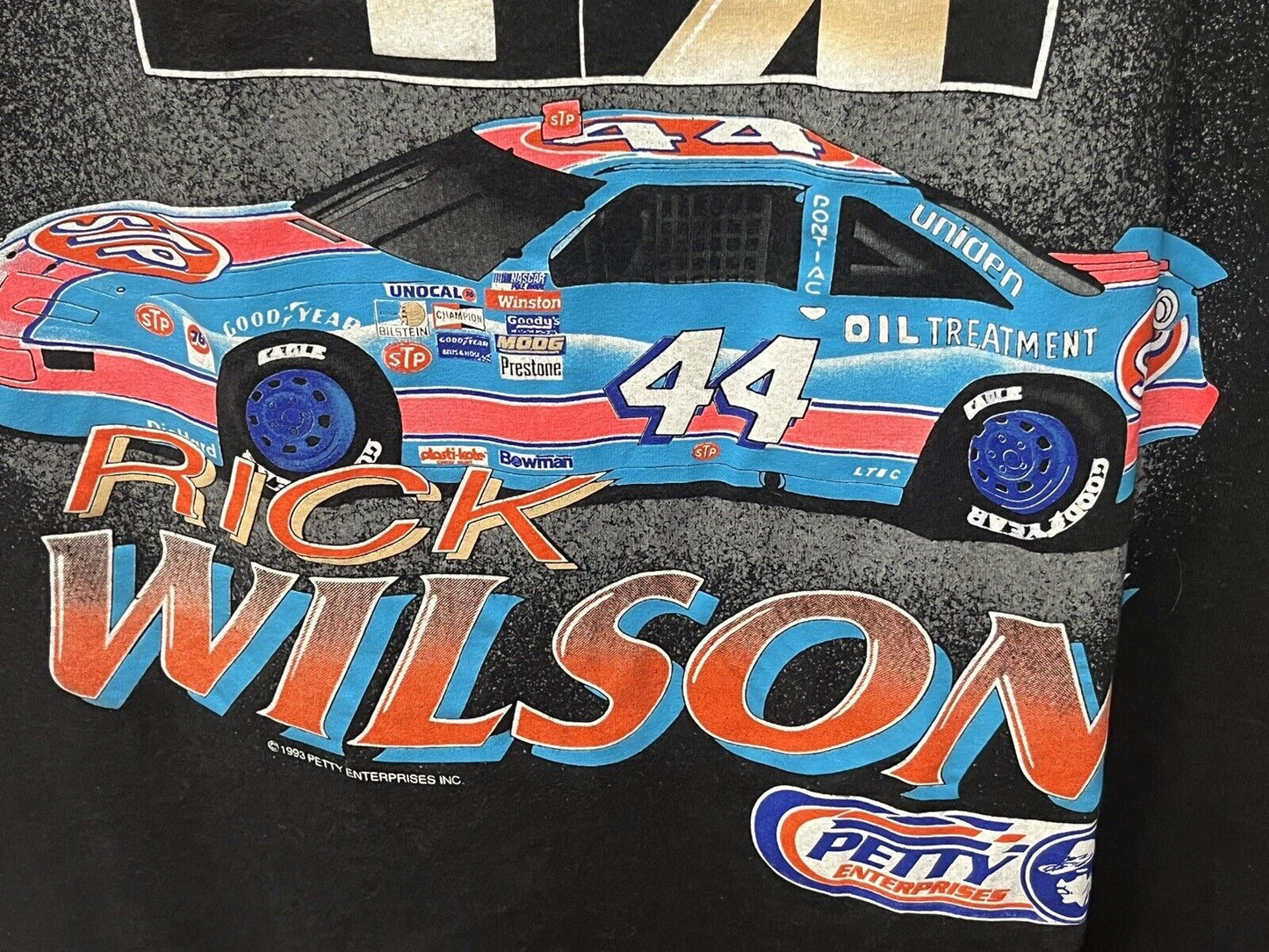 Vintage Nascar Shirt Rick Wilson #44 Petty Plus One 1993 Racing Single Stitch XL